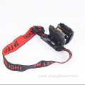 dry battery adjustable angle 3 led modes headlamp